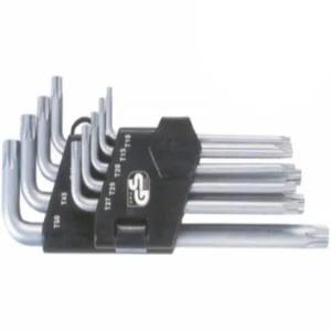 Juego de Llaves Torx Inviolables de 9 Piezas (T10 a T50)