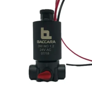 SOLENOIDE BACCARA G75 B.PLASTICO 3 VÍAS 24V 2 H N/O 1.2 mm