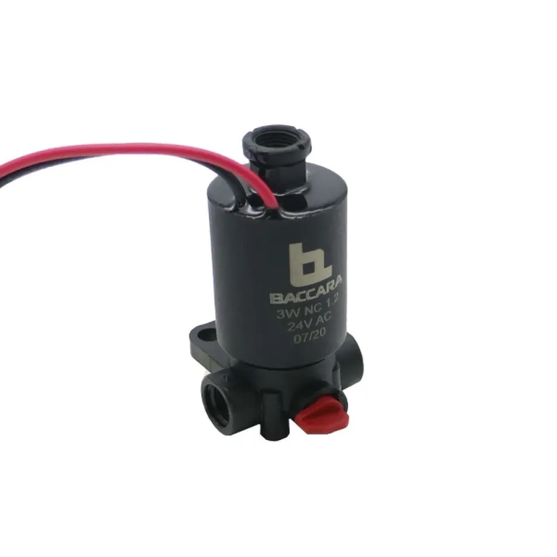 SOLENOIDE BACCARA G75 3 vías 2 hilos 24V N.C. 1.6MM